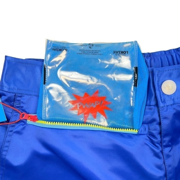 NOS PWAP! Original Swim Board Shorts Waterproof Pocket Rare Made in NYC Medium - Picture 4 of 13